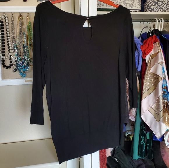 Black blouse with rhinestone horse design - Picture 4 of 6